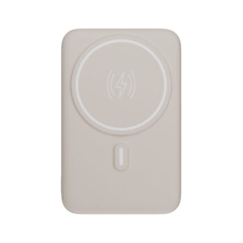 Power Bank por Indução 10.000 mAh com Suporte Dobrável – Off White